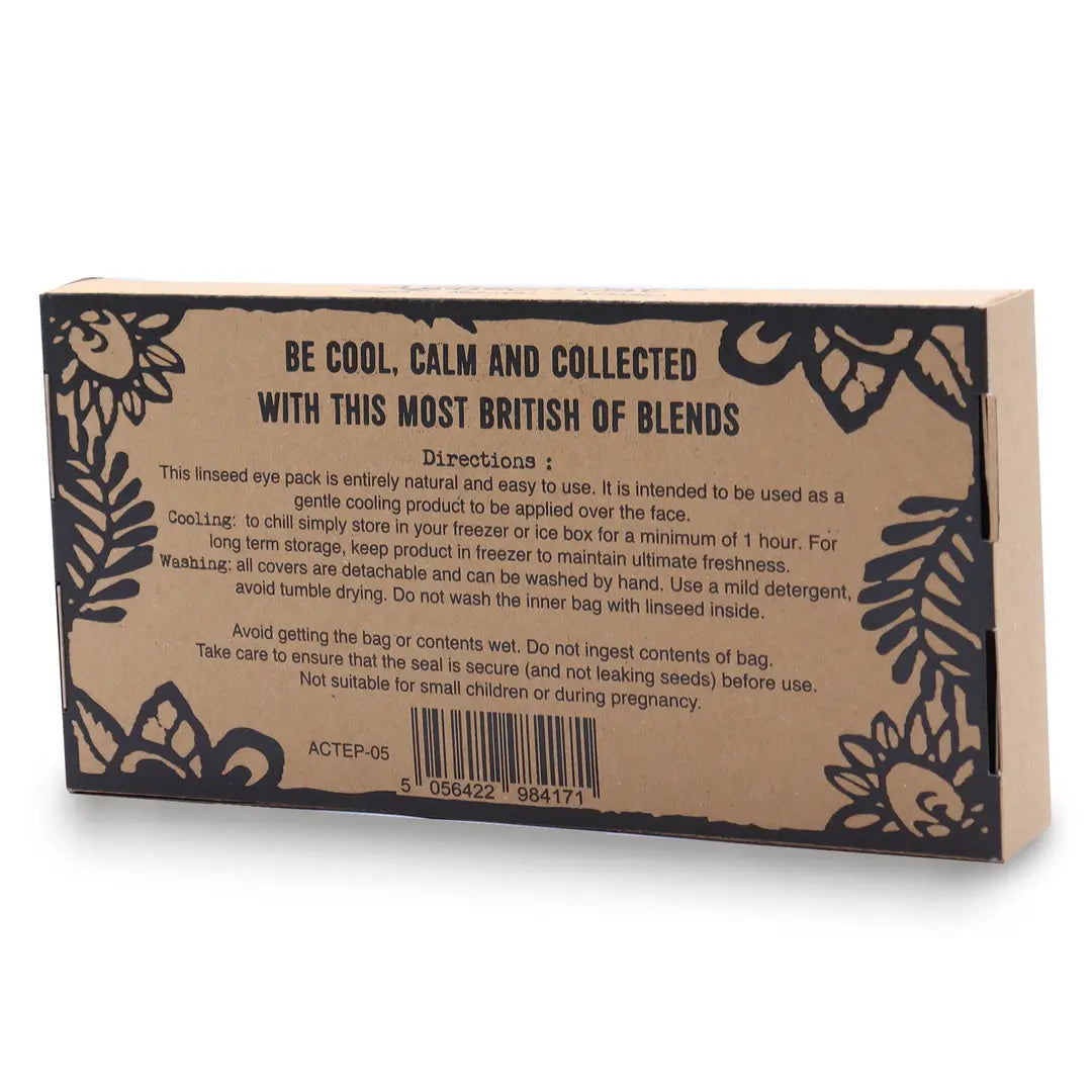 Becalmed & Destressed Eye Pillow - Linseed & Essential Oils, Gift Boxed