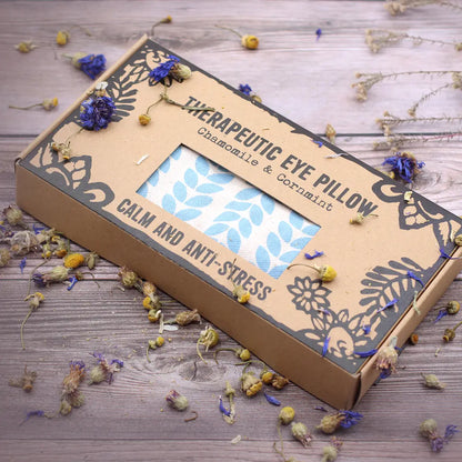 Becalmed & Destressed Eye Pillow - Linseed & Essential Oils, Gift Boxed