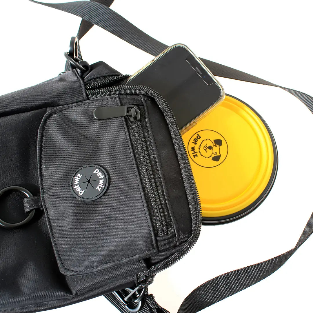 Water-Resistant Dog Walking Bag - Crossbody with Treat Pouch & Poo Bag Dispenser
