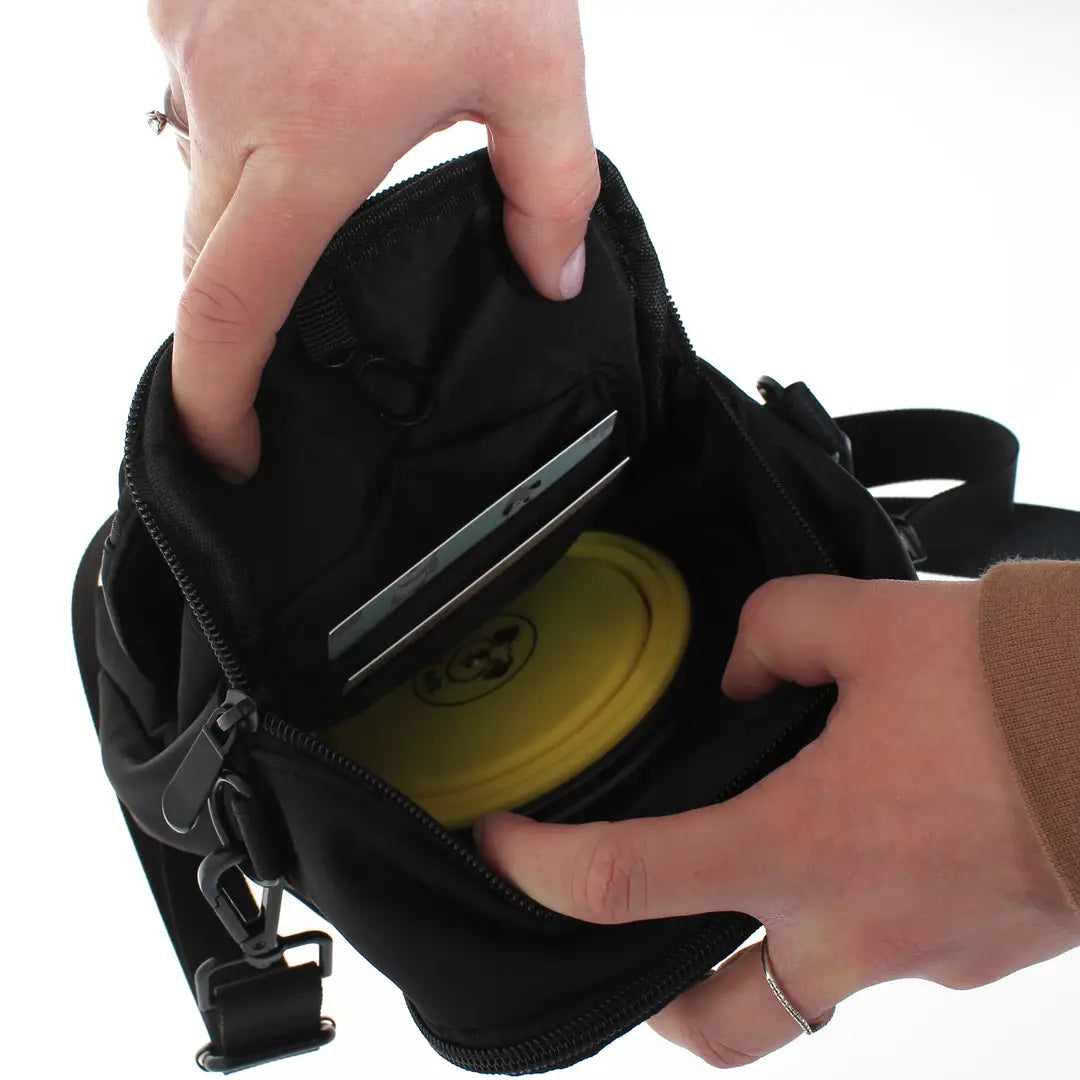 Water-Resistant Dog Walking Bag - Crossbody with Treat Pouch & Poo Bag Dispenser