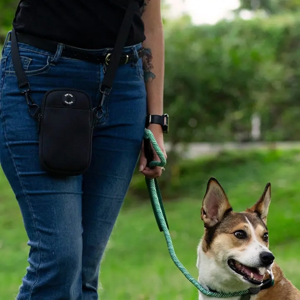 Soft, Slim & Lightweight Dog Walking Bag - Neoprene Crossbody