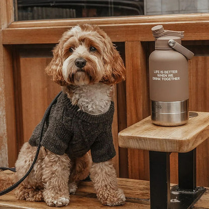 The Bowl Bottle 2.0 - 3-in-1 Dog Travel Water Bottle with Bowls