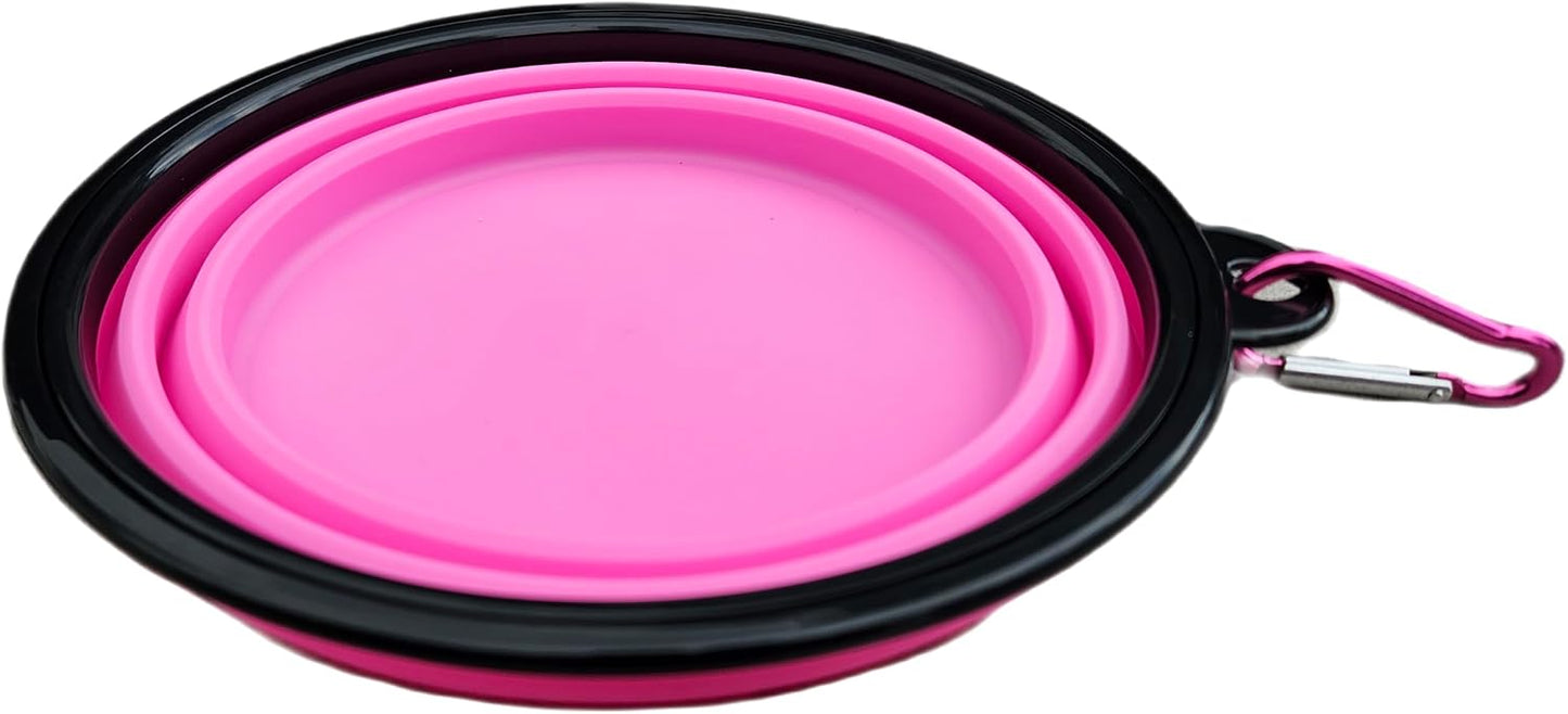 Collapsible Silicone Dog Travel Bowl 1000ml (Large), Foldable & Portable