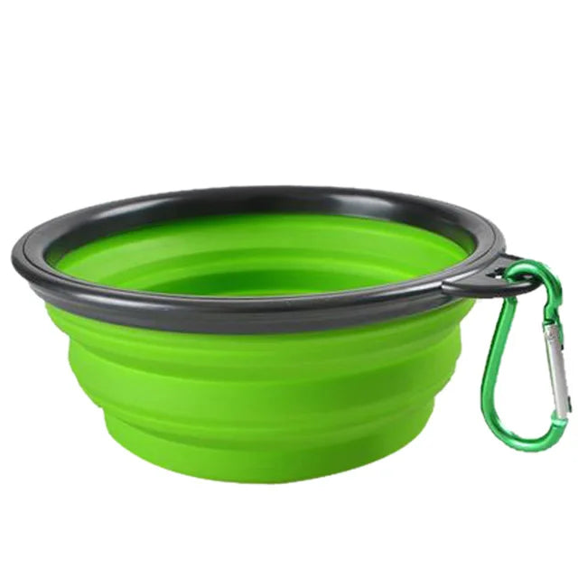 Collapsible Silicone Dog Travel Bowl 1000ml (Large), Foldable & Portable