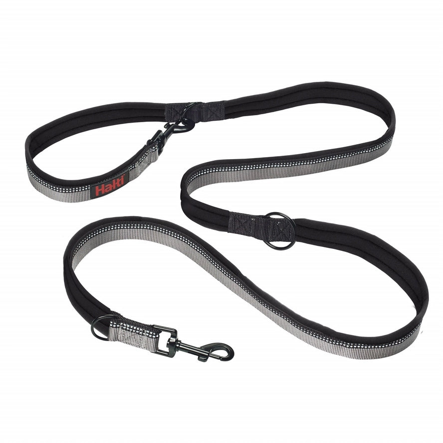 Halti Double-Ended Dog Lead (Large) - 7-in-1 Adjustable Training Lead - Black