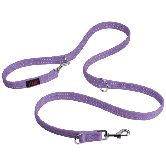 Halti Training Lead (Small) - 7-in-1 Double-Ended No-Pull Lead - Purple, 2m
