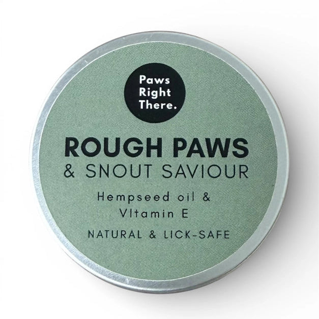 Rough Paws and Snout Saviour unscented natural dog paw and nose balm tin