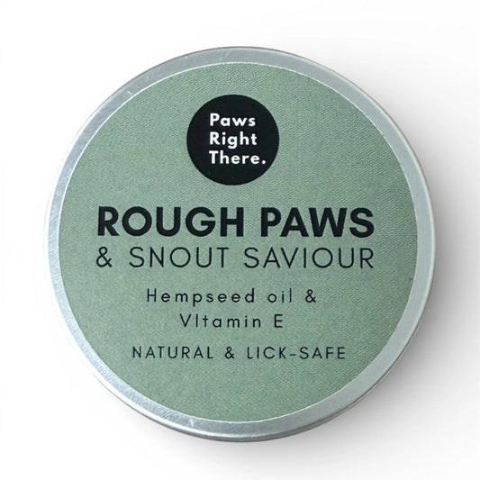 Rough Paws and Snout Saviour unscented natural dog paw and nose balm tin