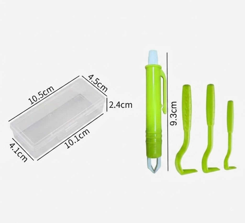 Dog & Pet Tick Remover Tool Set - Multi-Size Hooks with Storage Case